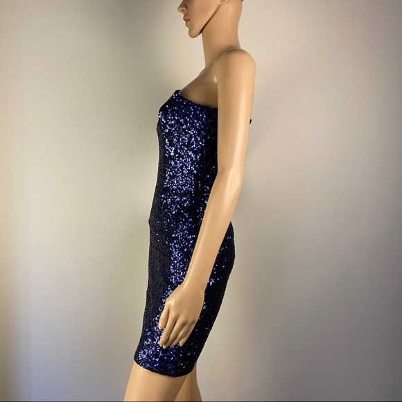 NEW DRESS THE POPULATION SEQUIN DRESS - Picture 5 of 8